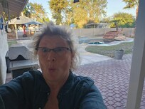 Wow what a patio. Pretty chilly whike we were there, so we did not use.