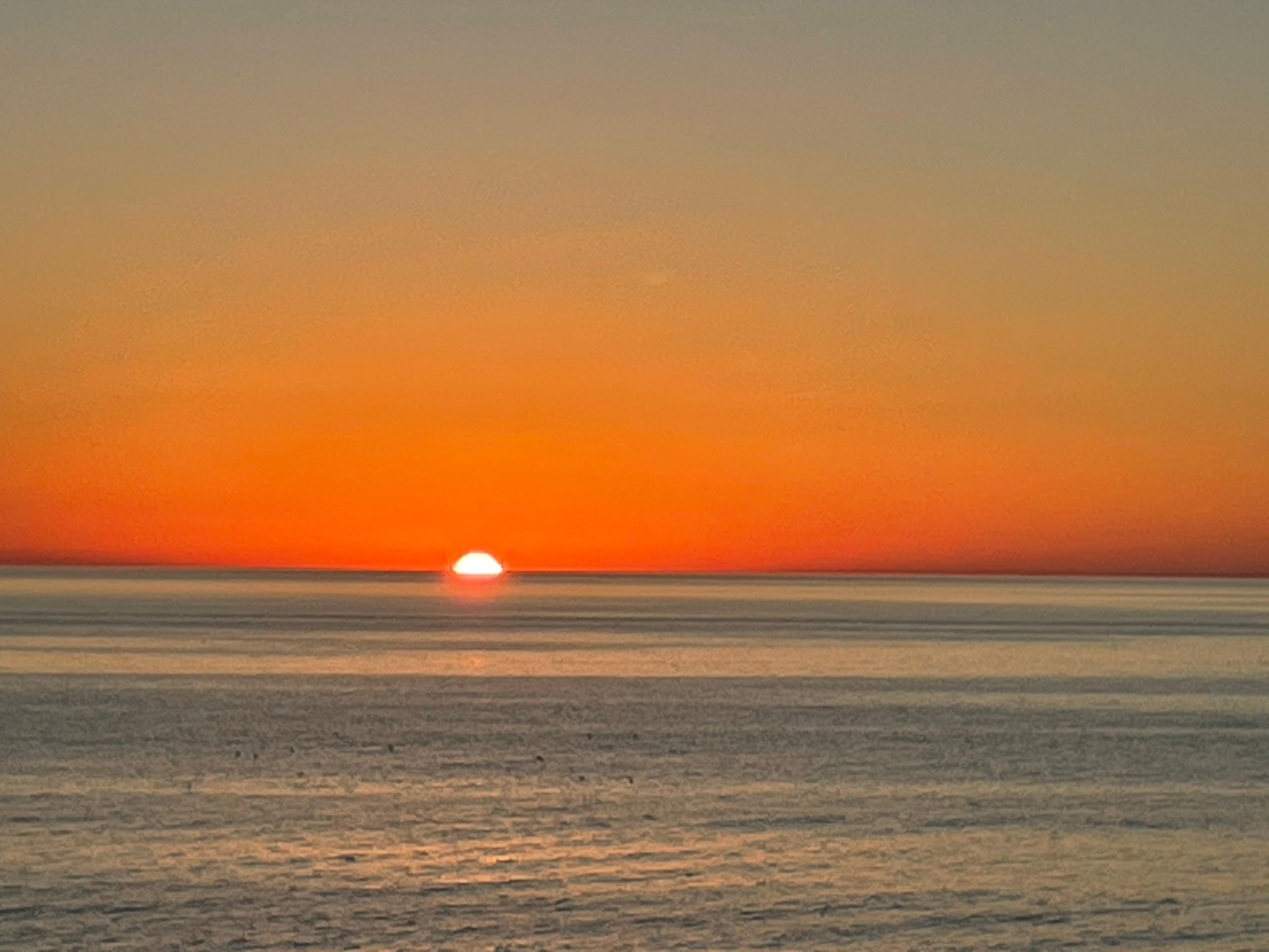 View of sunset from roof