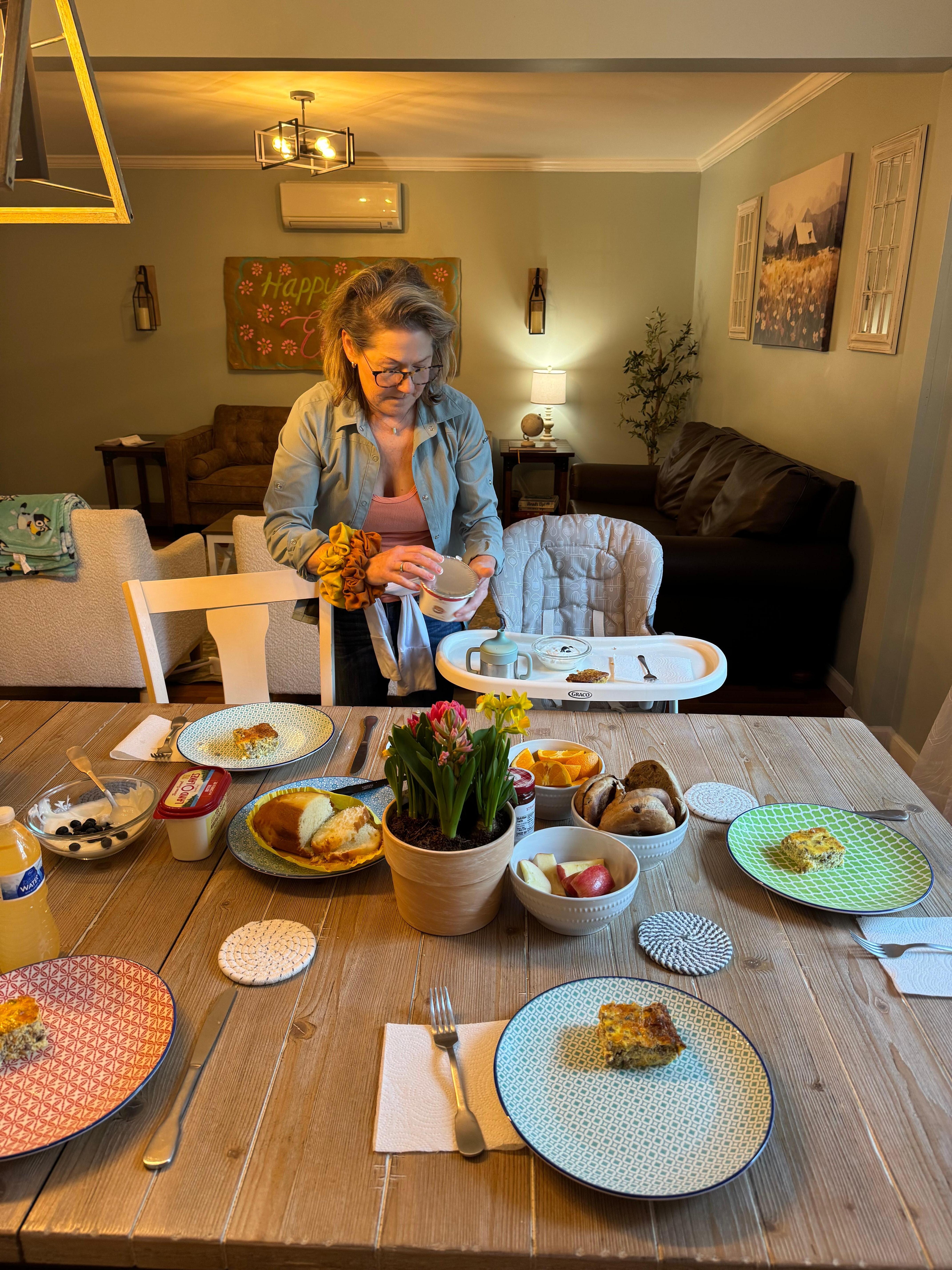 setting the table