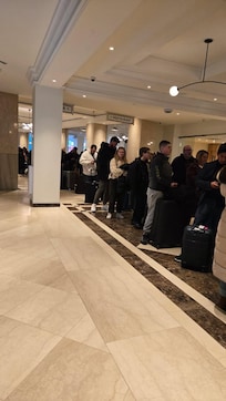 The line went almost to the door.