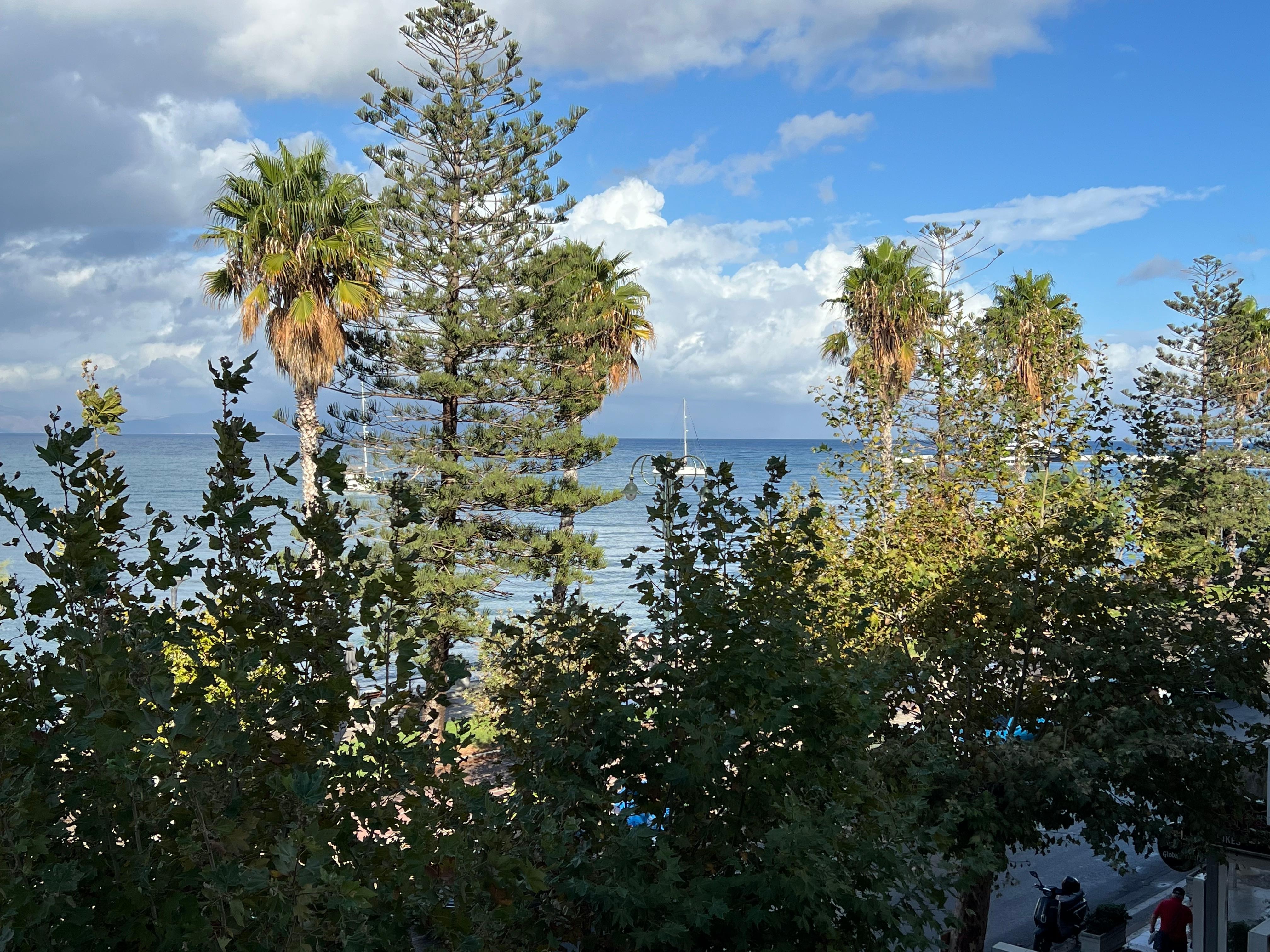 Sea view from our balcony.