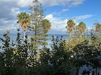 Sea view from our balcony.