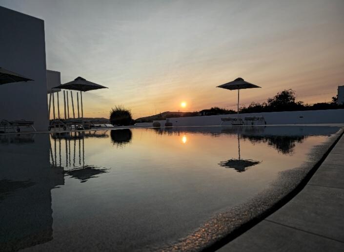 Pool sunset
