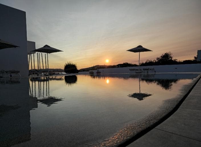 Pool sunset