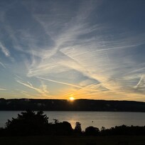 Sunrise from private balcony