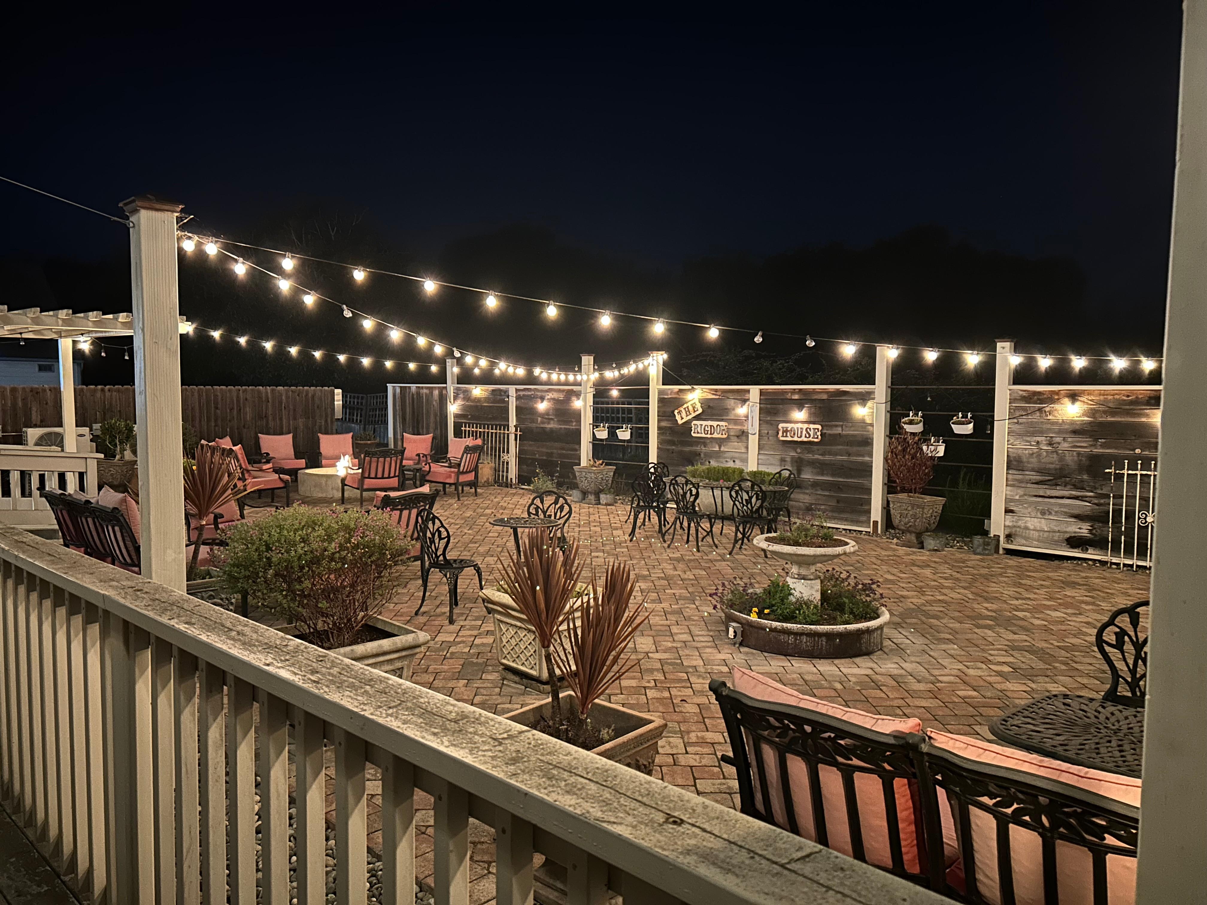 Outdoor seating area