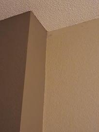 Dirt webs all around the ceiling