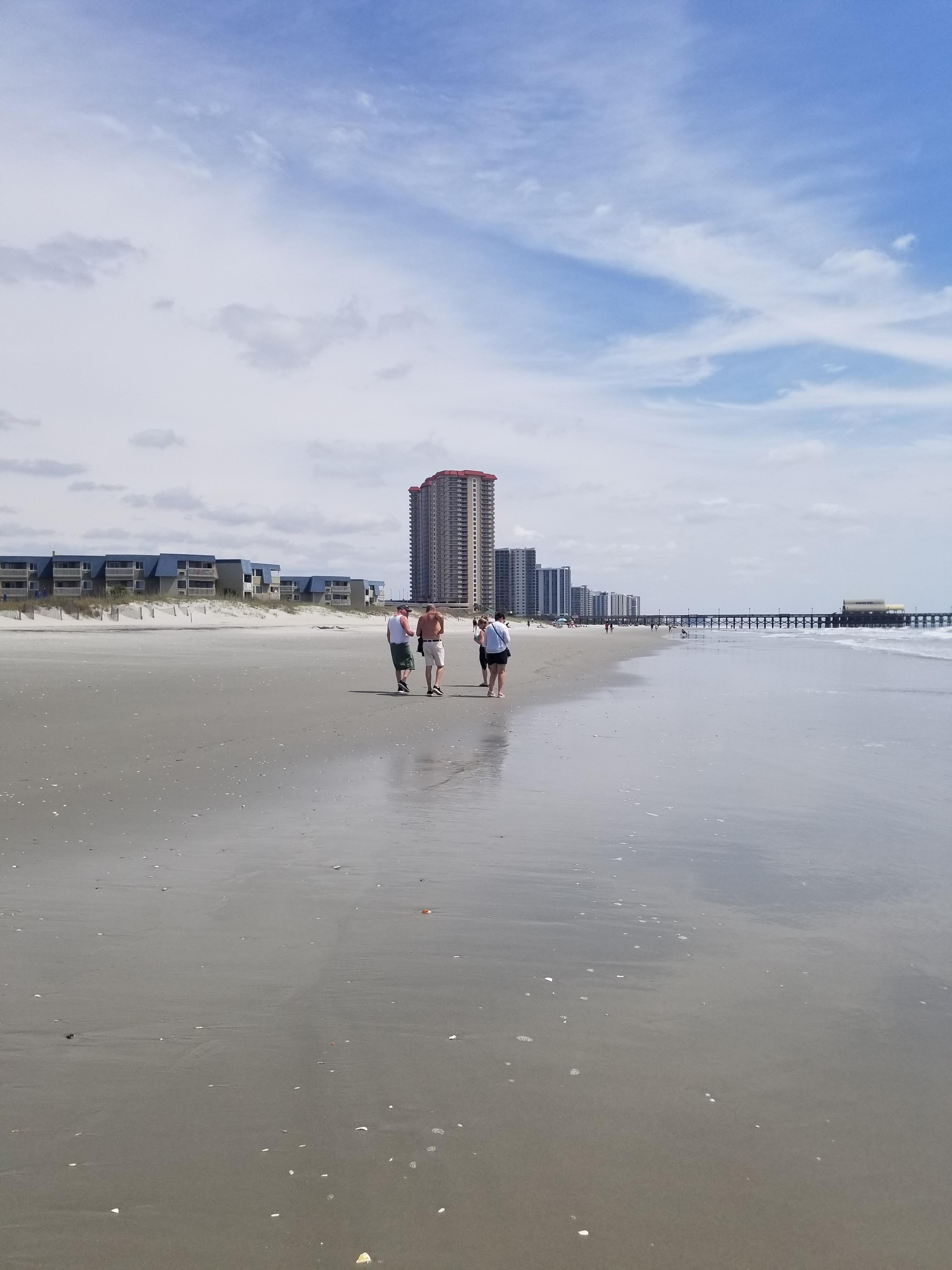 Beach walk to the pier
