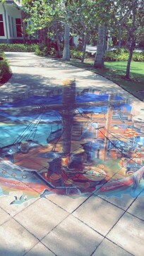 Mural around the property