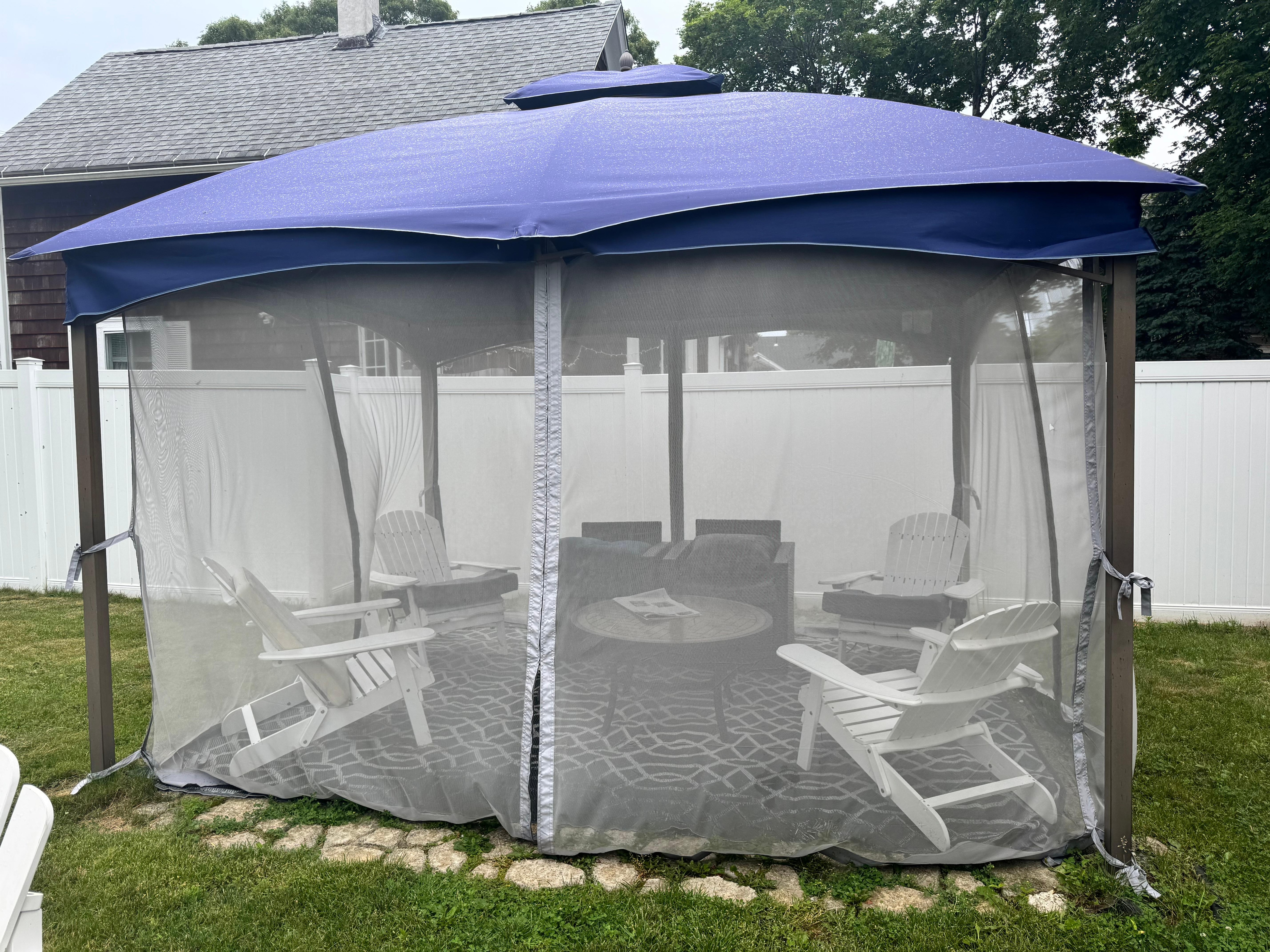 The outdoor shelter.