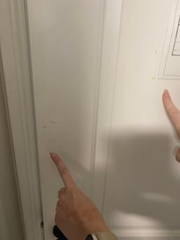 Back side of 2br door durty