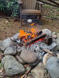 Fire pit perfect for s’mores