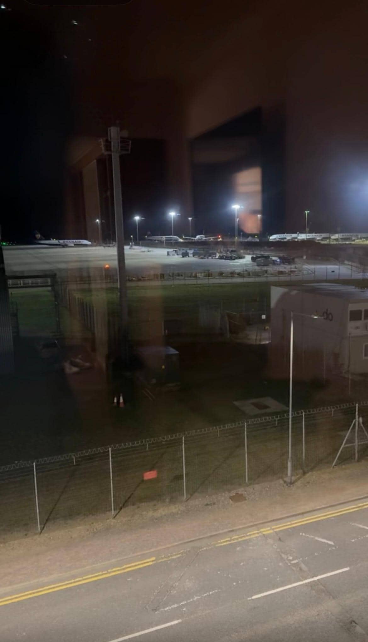 This is all we saw from our “runway view” room