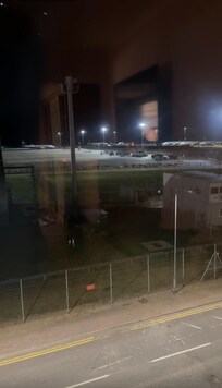 This is all we saw from our “runway view” room