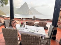 Callie Blanc Table with a view