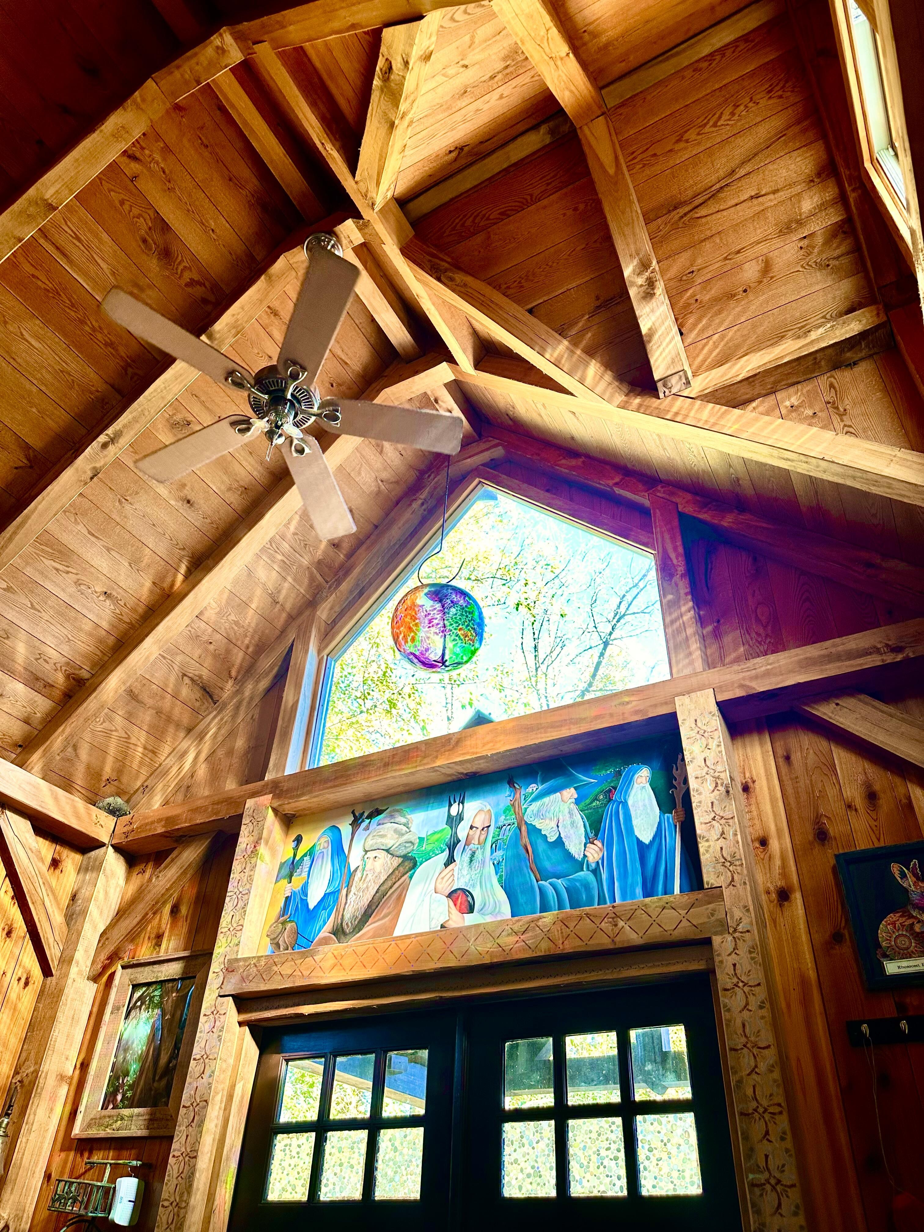 Inside The Cottage, looking over the front door.