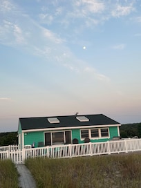 House from beach looking to the house