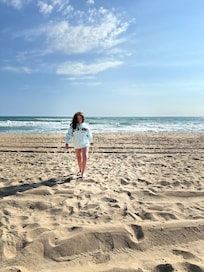 At the beach near the house