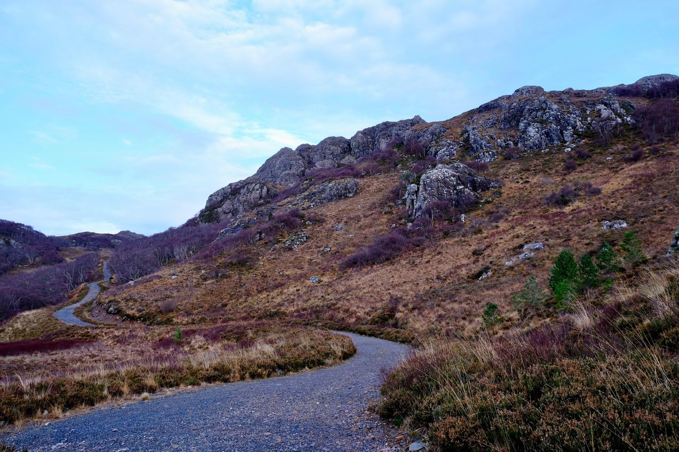 Hiking near the house 
