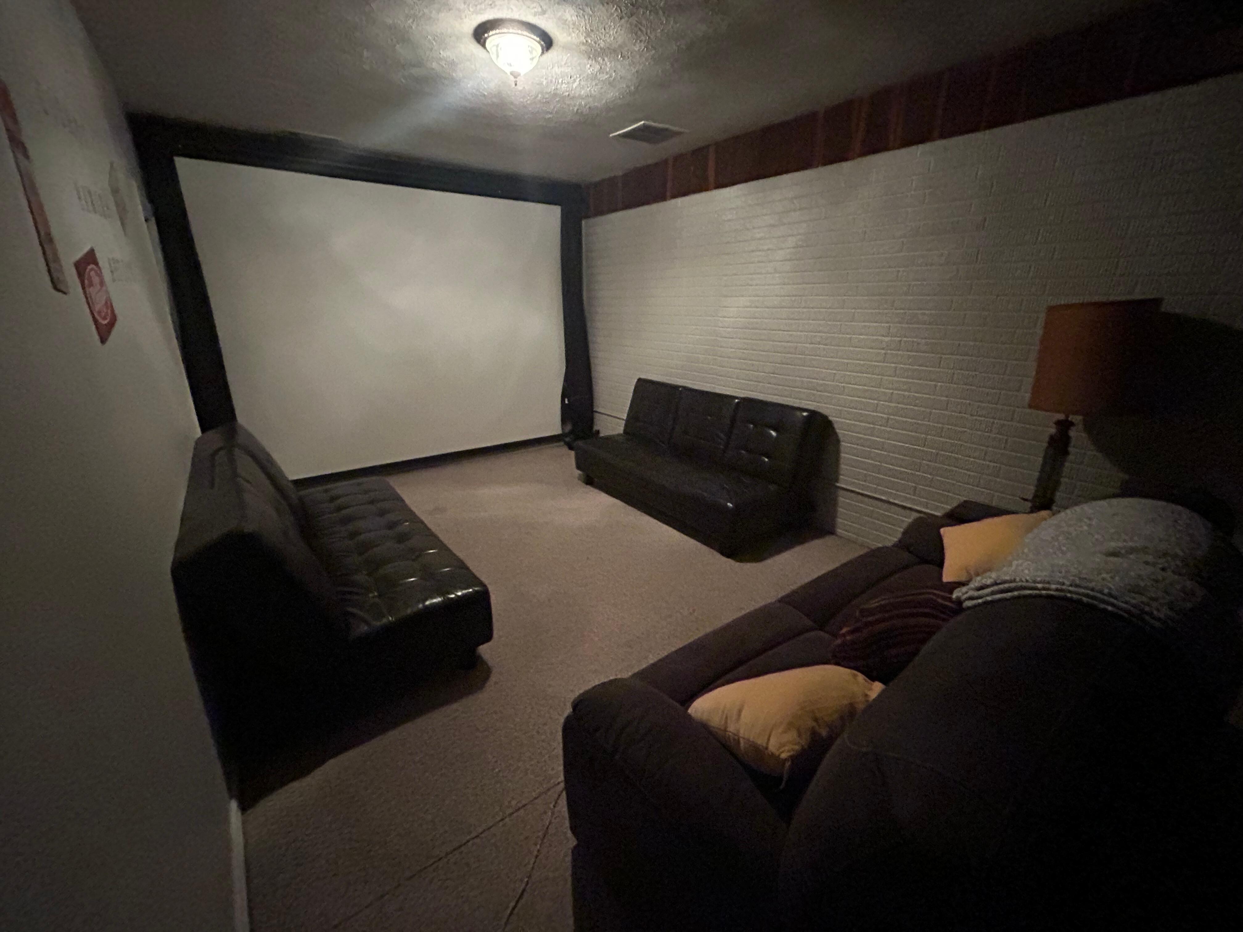 Movie room was a hit!