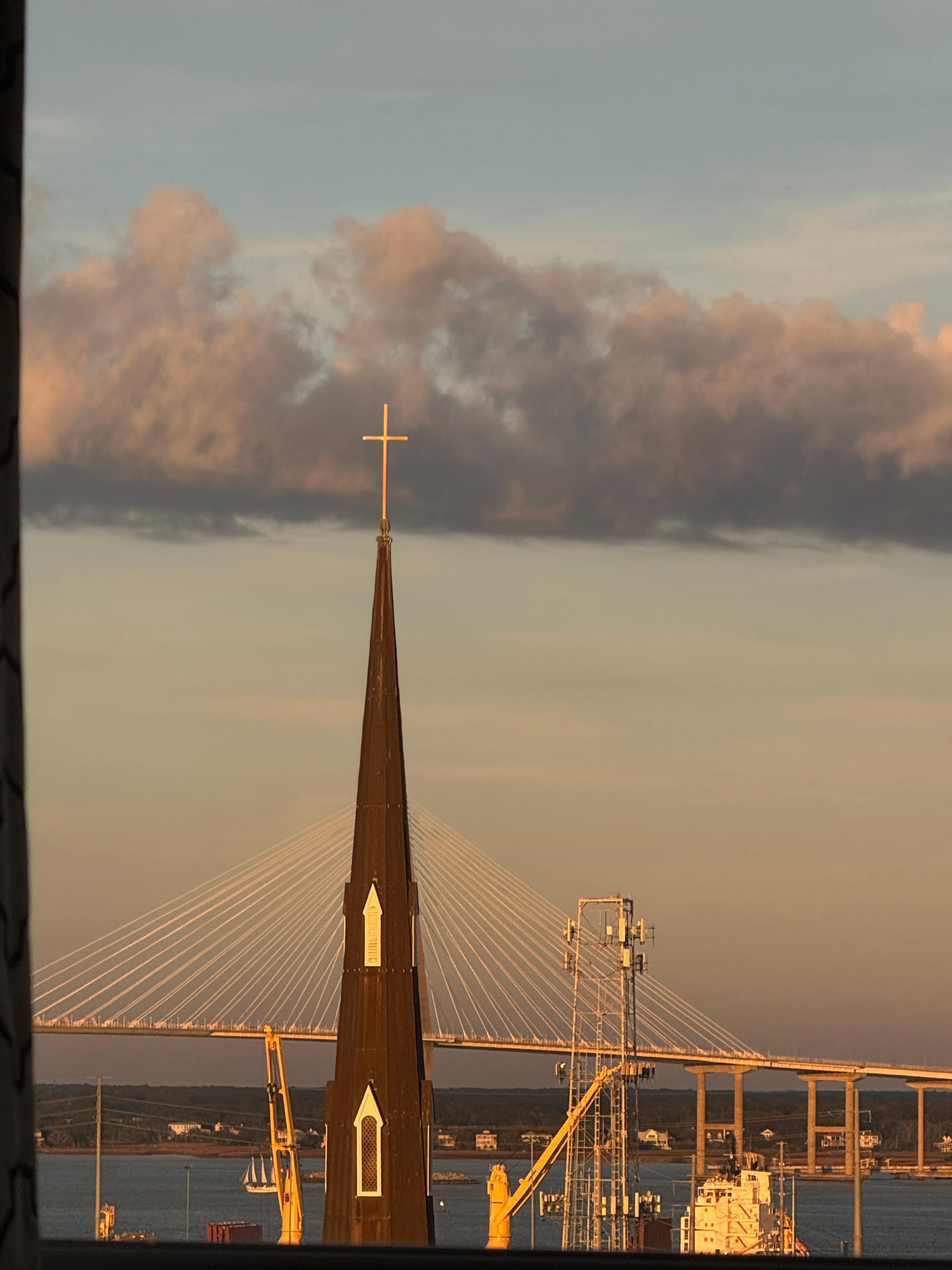 View from room - Sunset