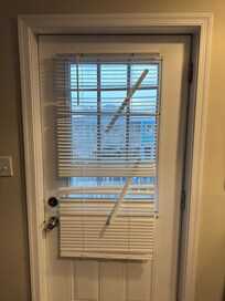 Most of the blinds are in similar condition.