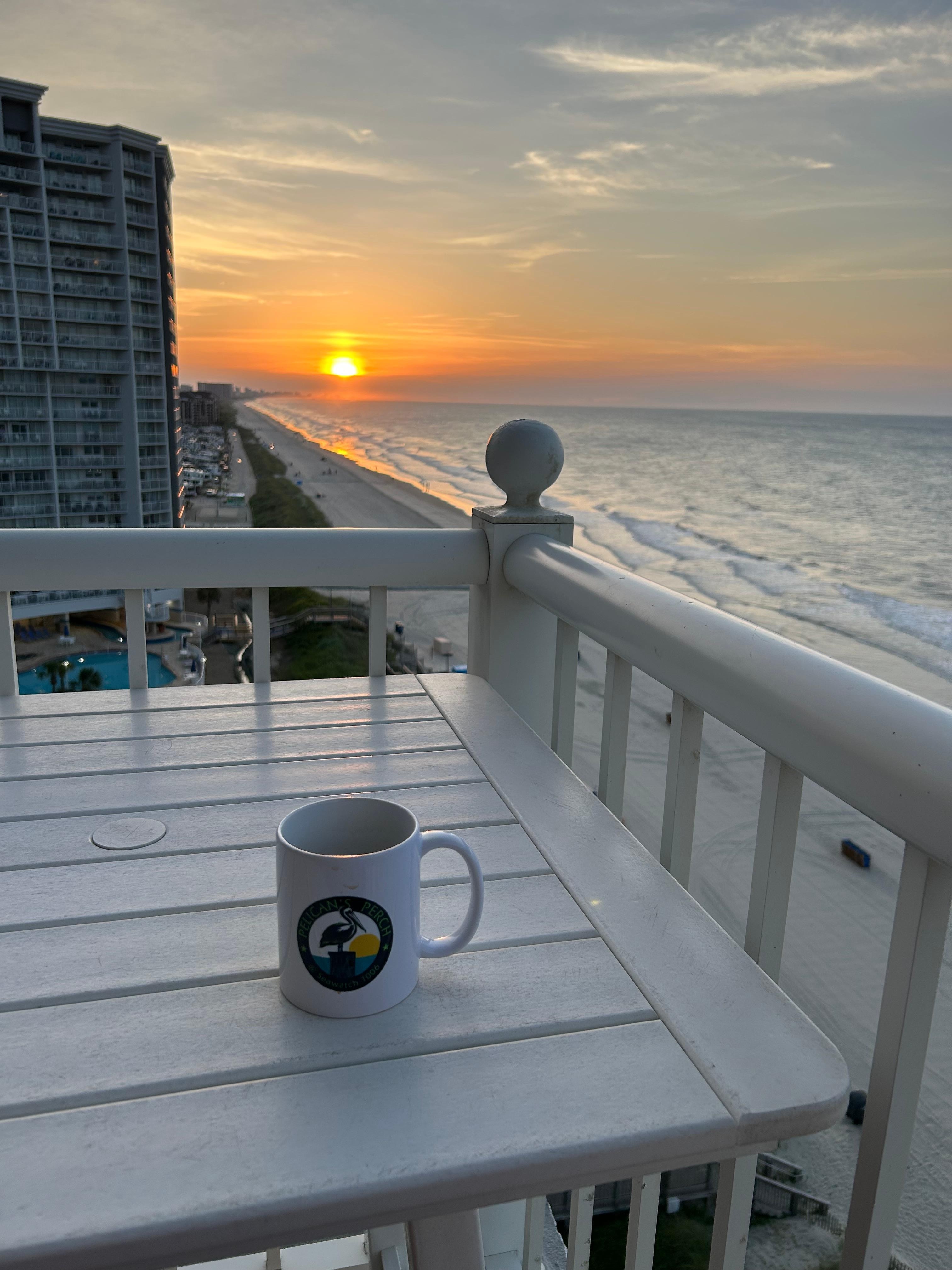 Sunrise from 1006 balcony.