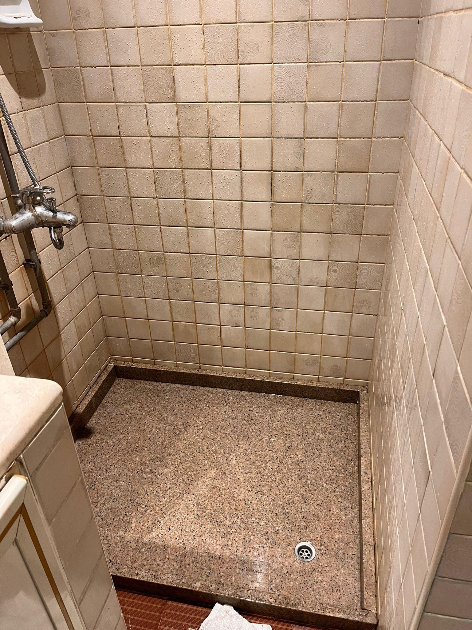 continuous dripping in the bath room ceiling, just by the light bulb, unfortunately it's not shown clearly in the picture.