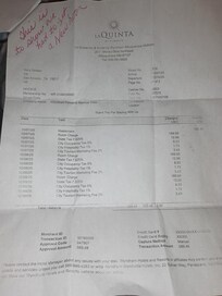 Bill to prove we stayed somewhere else