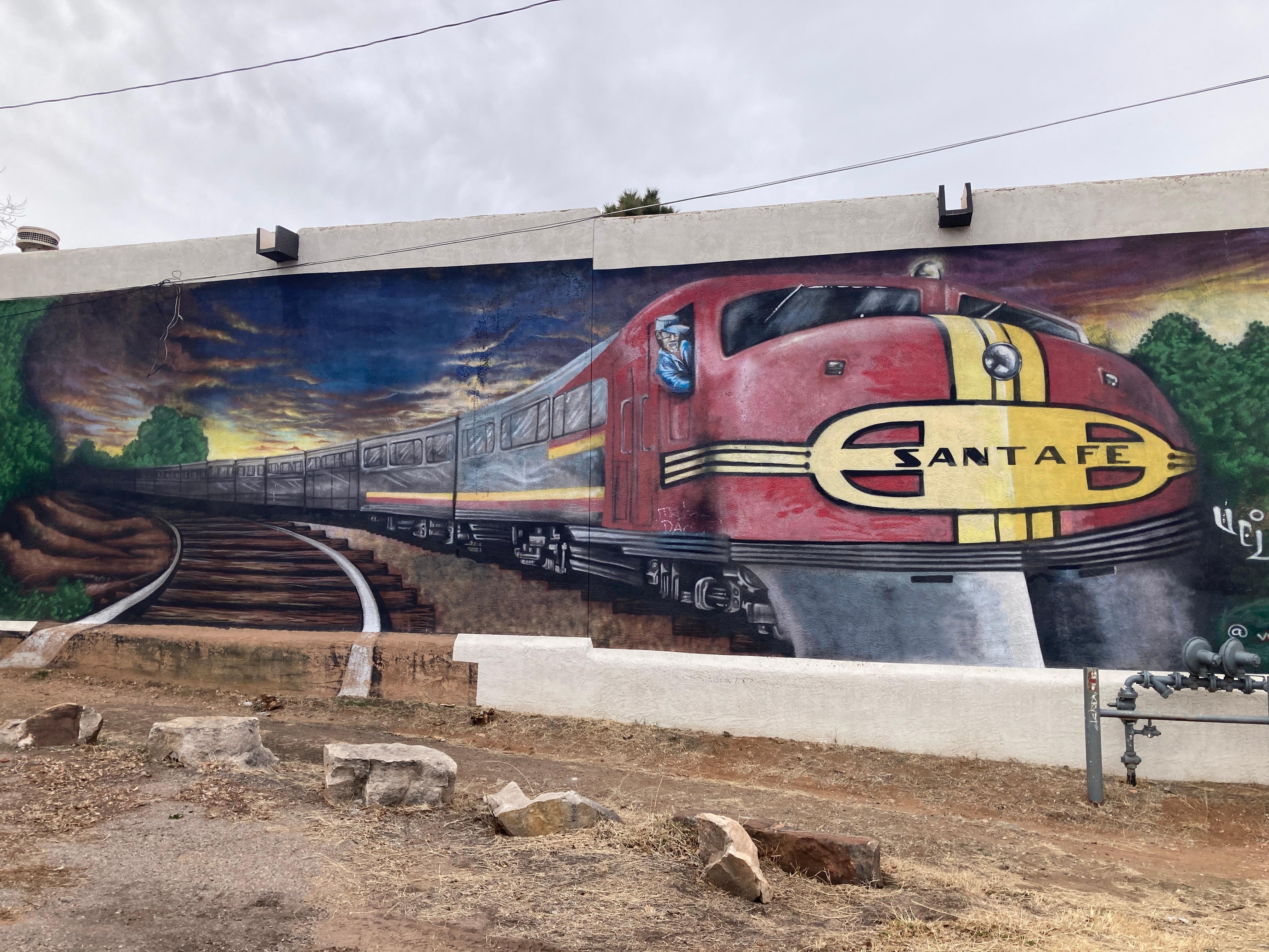 Interesting mural on way to coffee shop