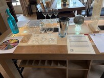 Wine tasting setup by Louis