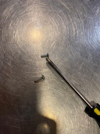 Screws fell out on dishwasher and I had to secure it