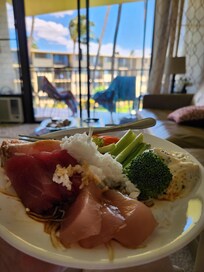 Easy to make meals in the condo and save money