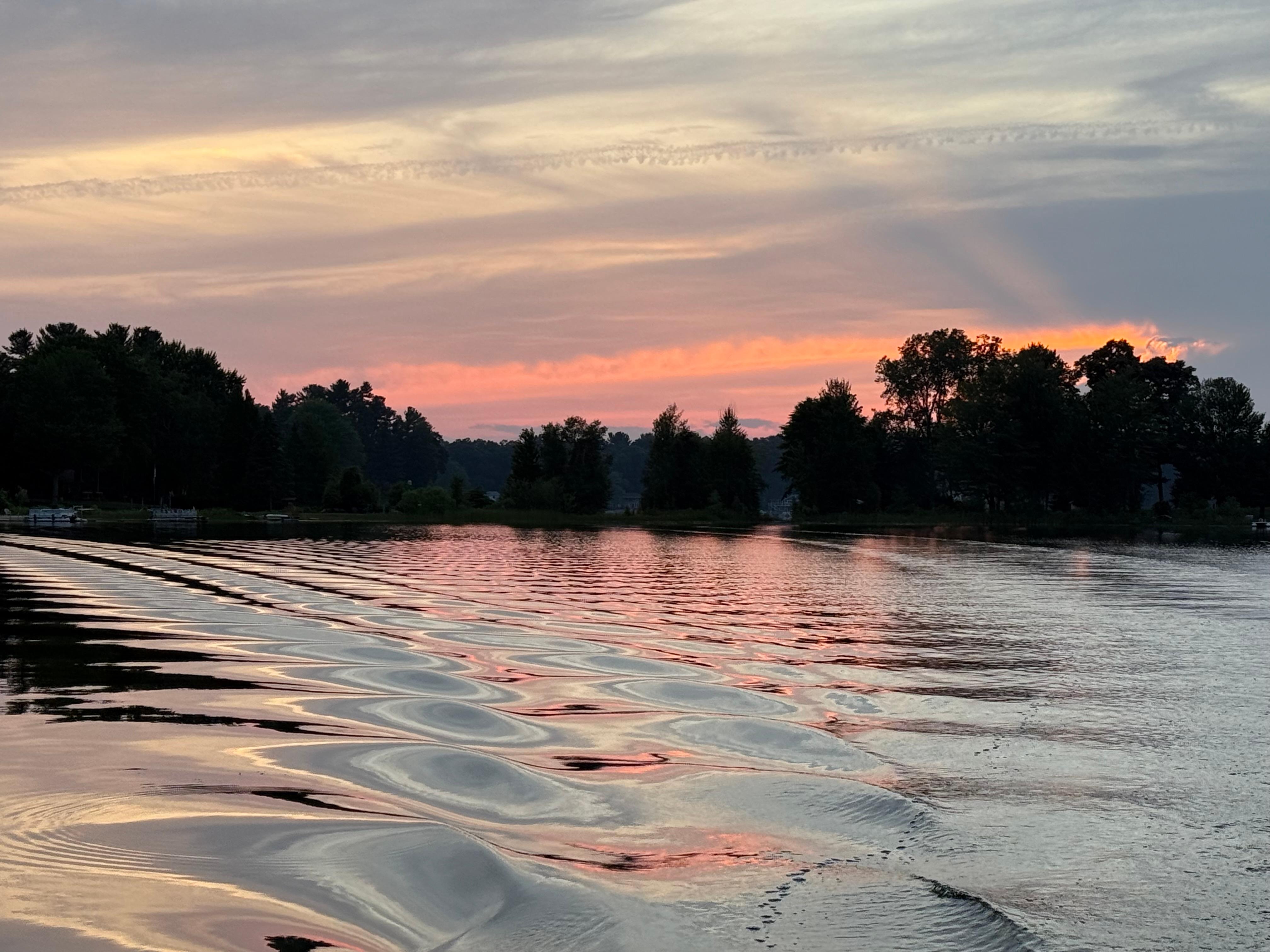 Sunset on the lake