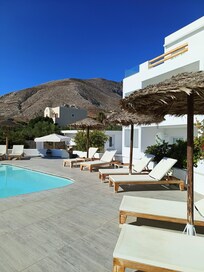 Loungers by the pool