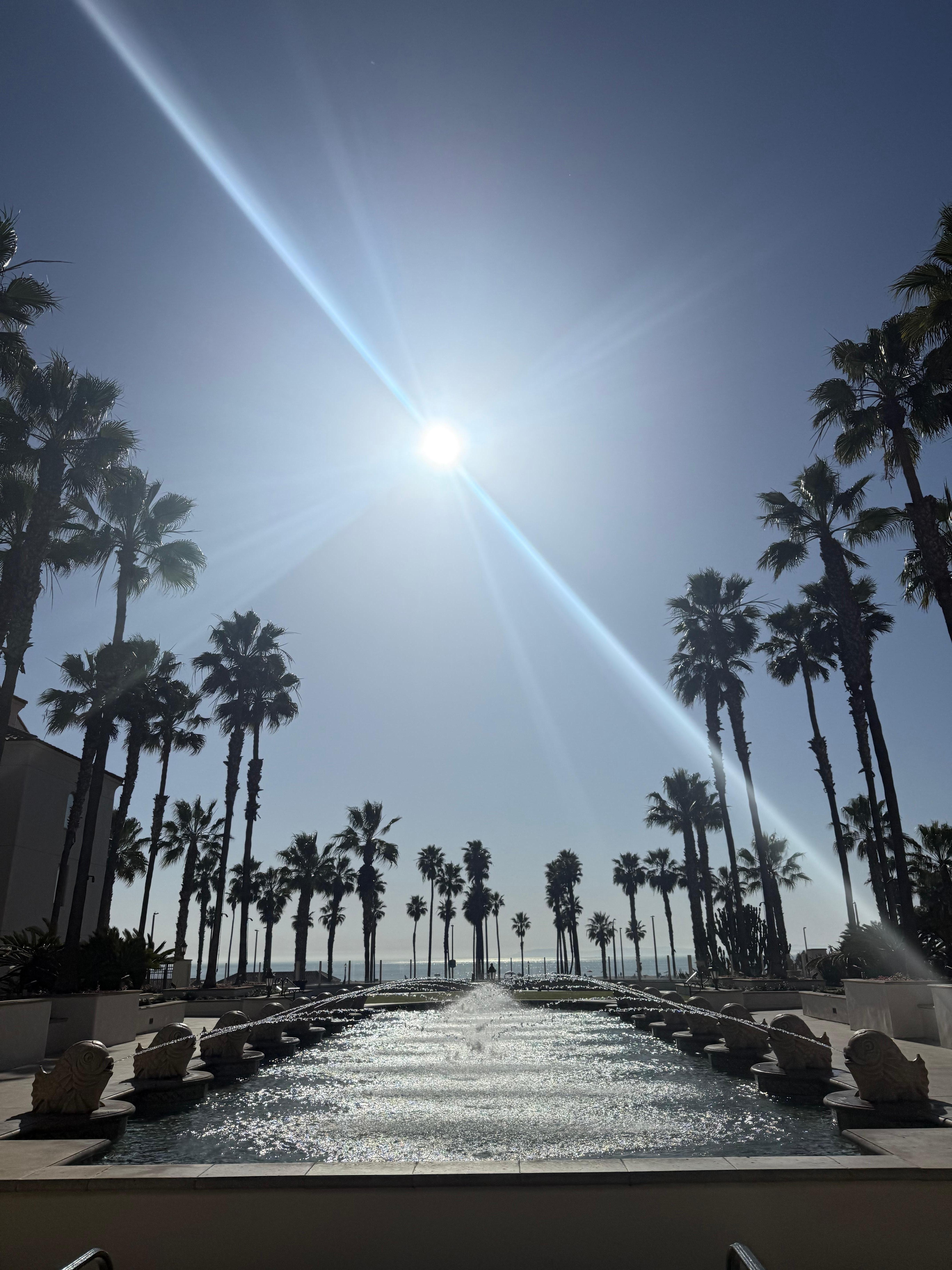 View exiting lobby towards the beach 