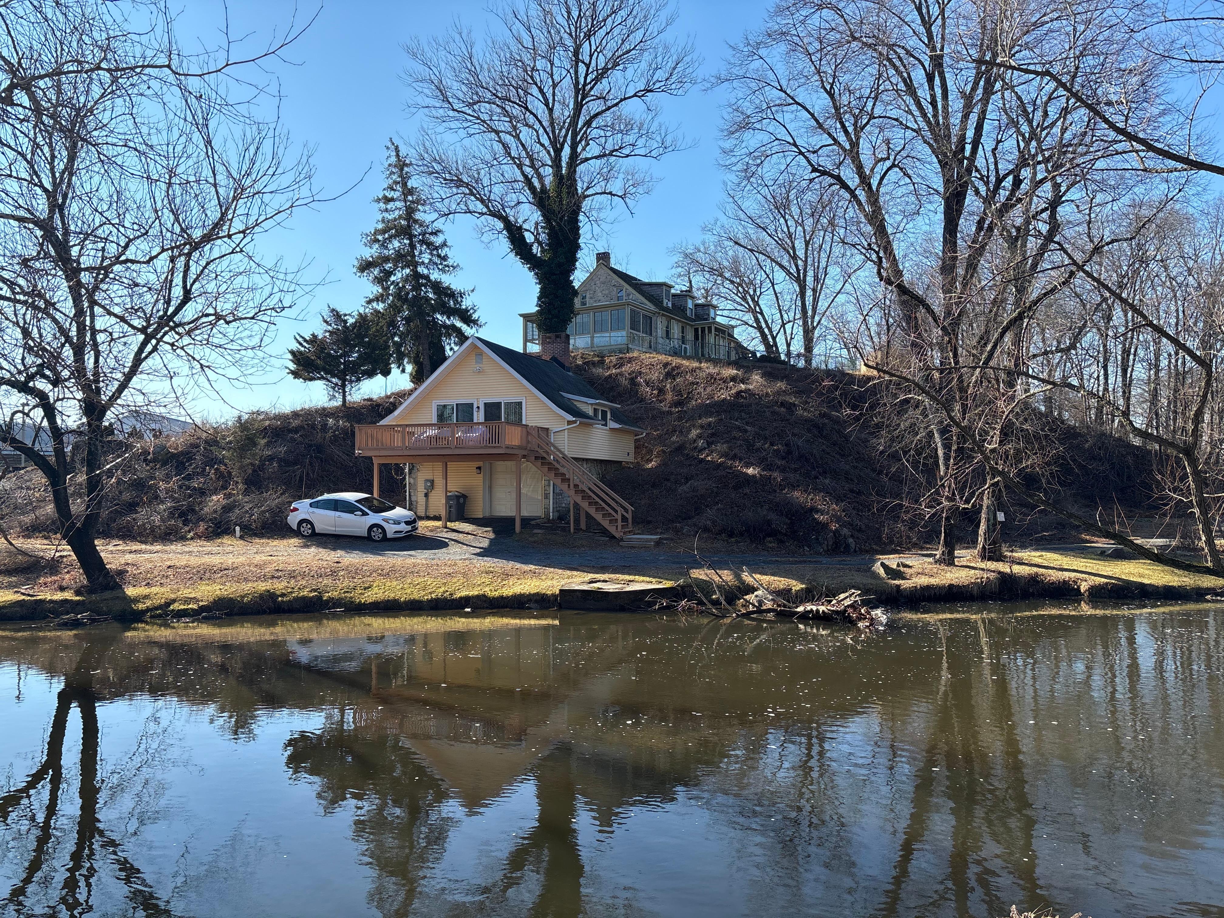 Walking in the park across my temp home.