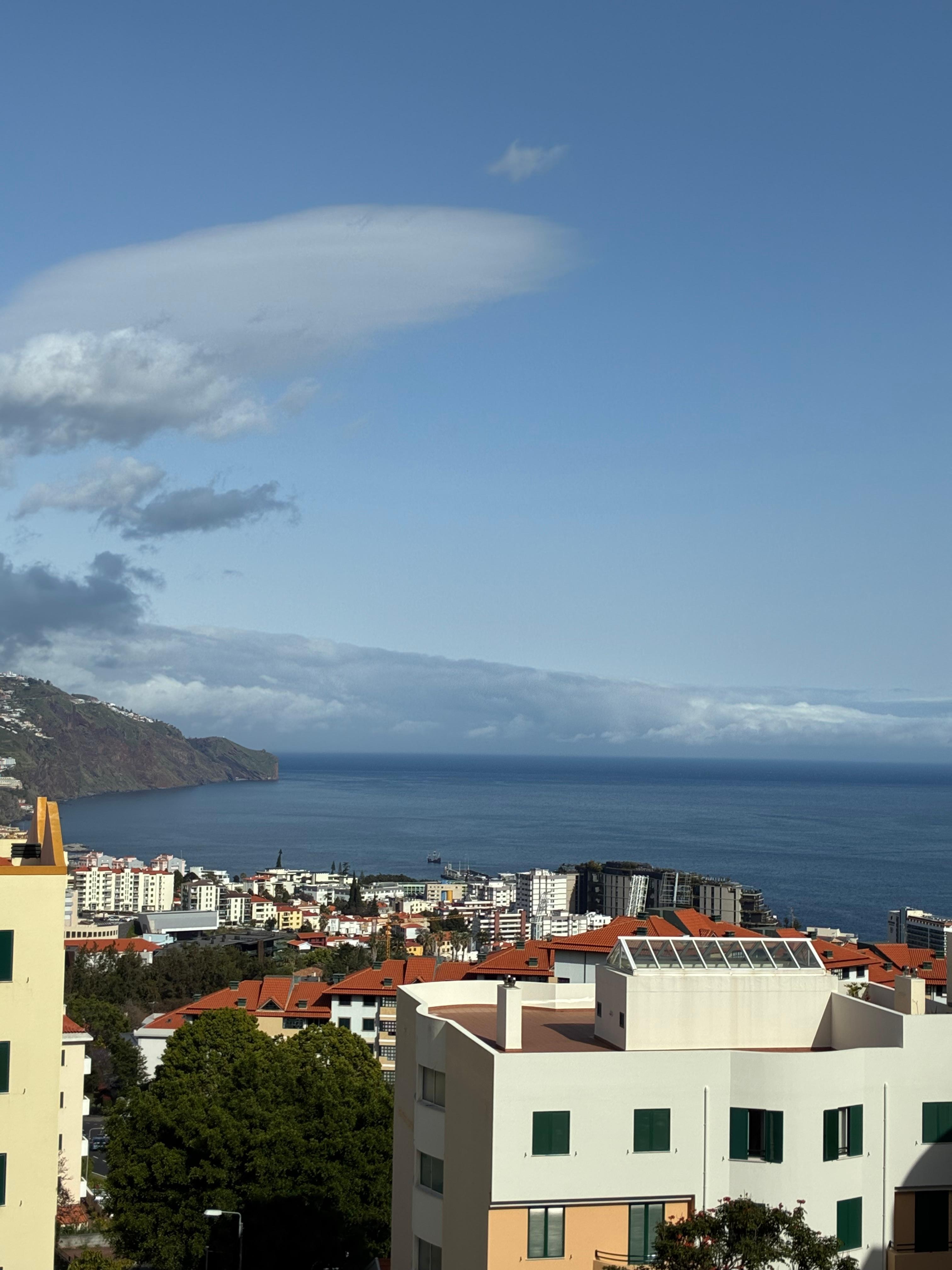 View from the front balcony. You can see the sun appear over the hill in the morning. 