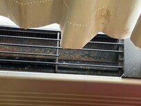 Inside the air conditioning unit.!plus curtains were very dirty.