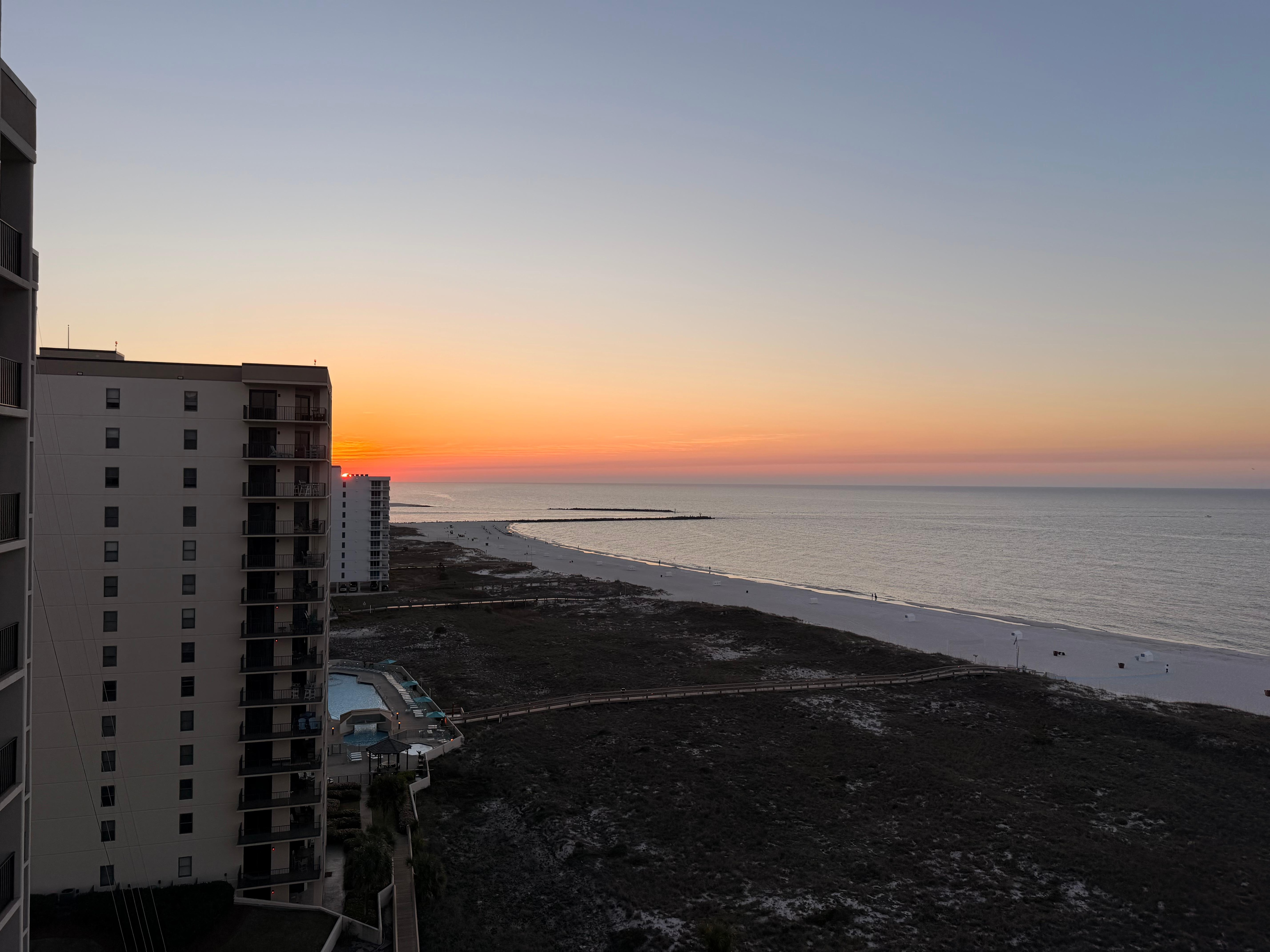 Sunrise from condo