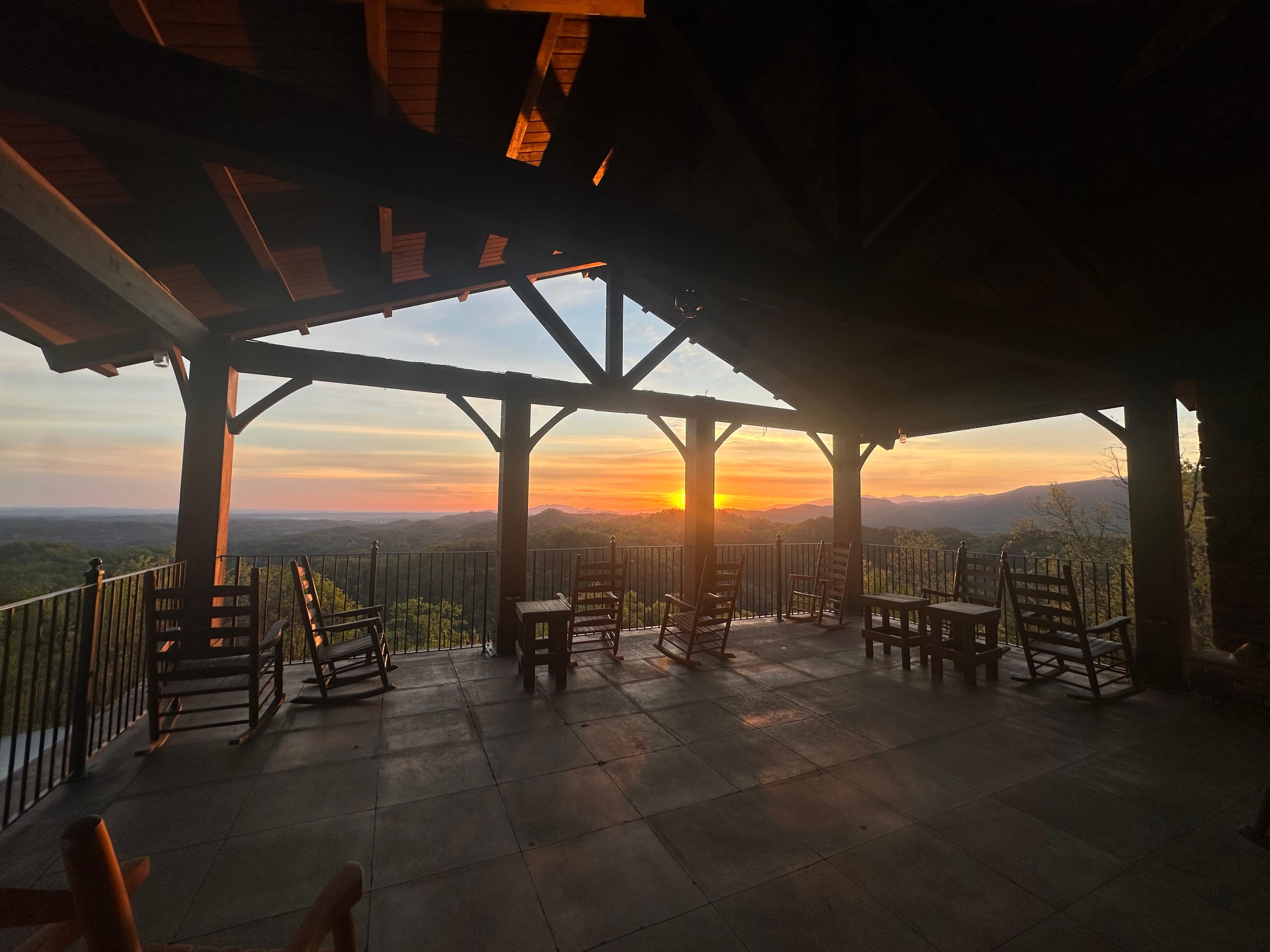 Sunrise from the pool area