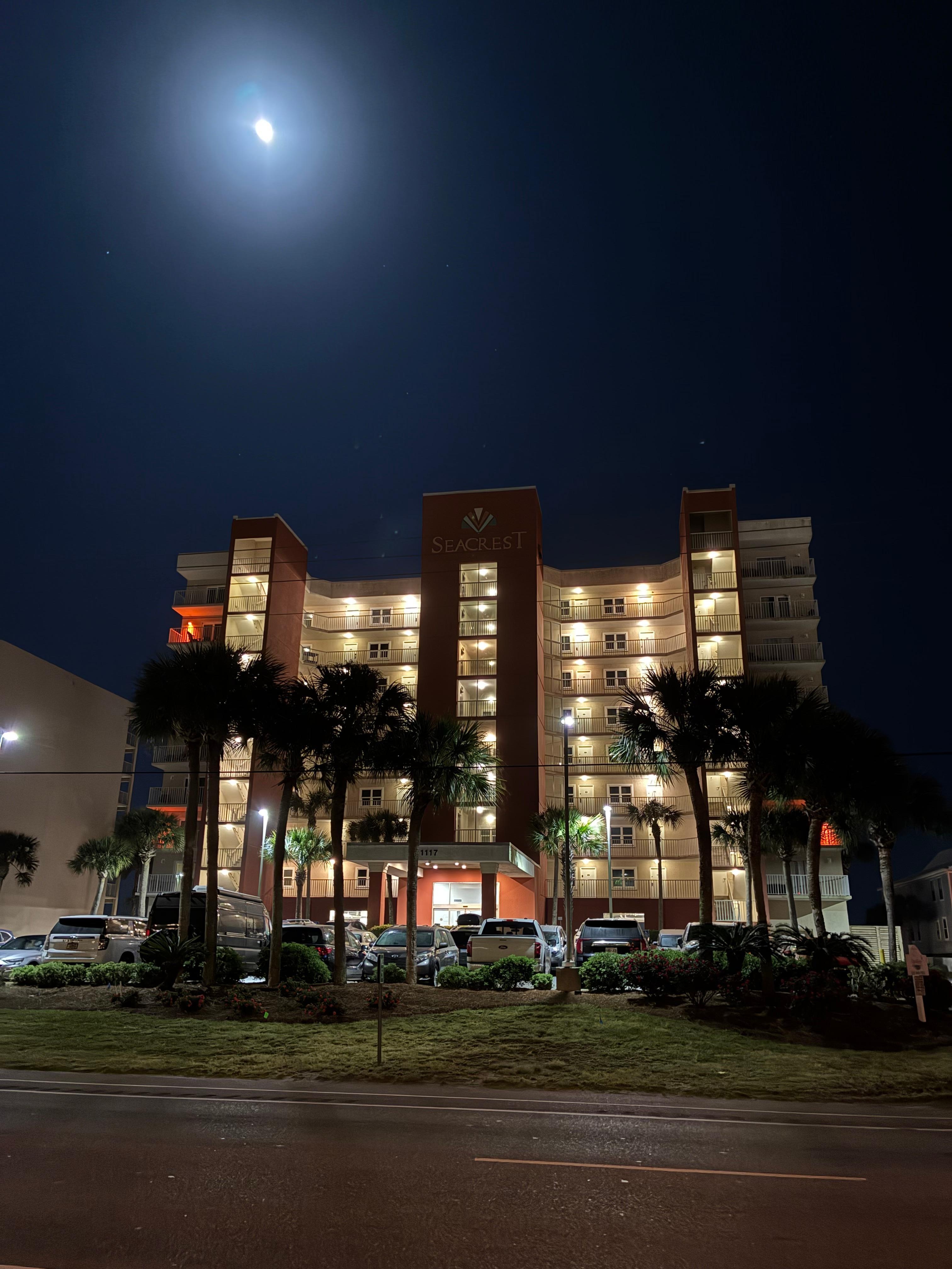 Full moon over the condo
