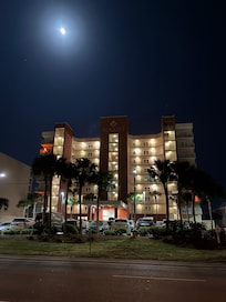 Full moon over the condo