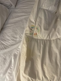 Stained bedding