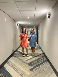 In the hall way