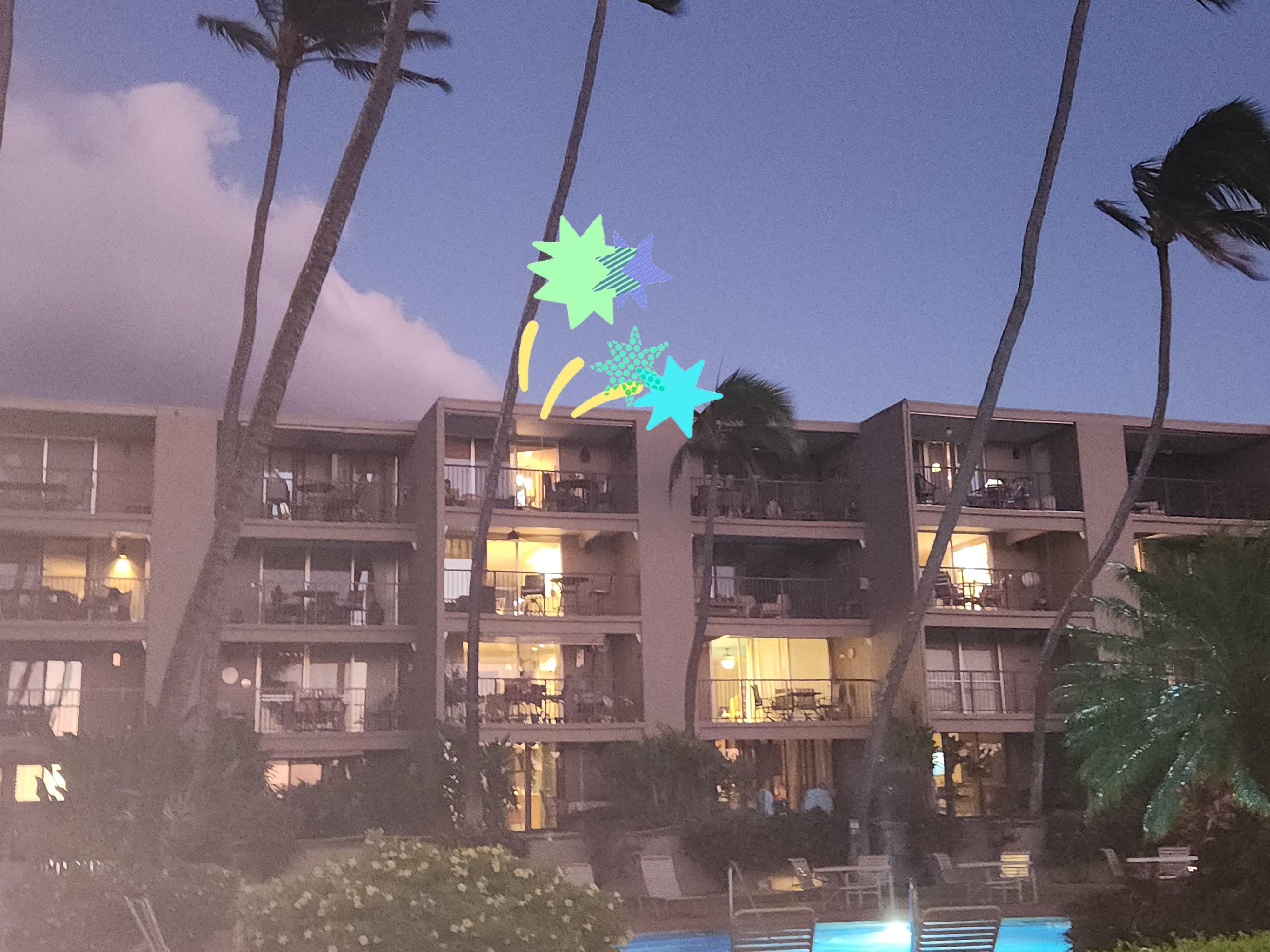  Great breezes in the evening. 