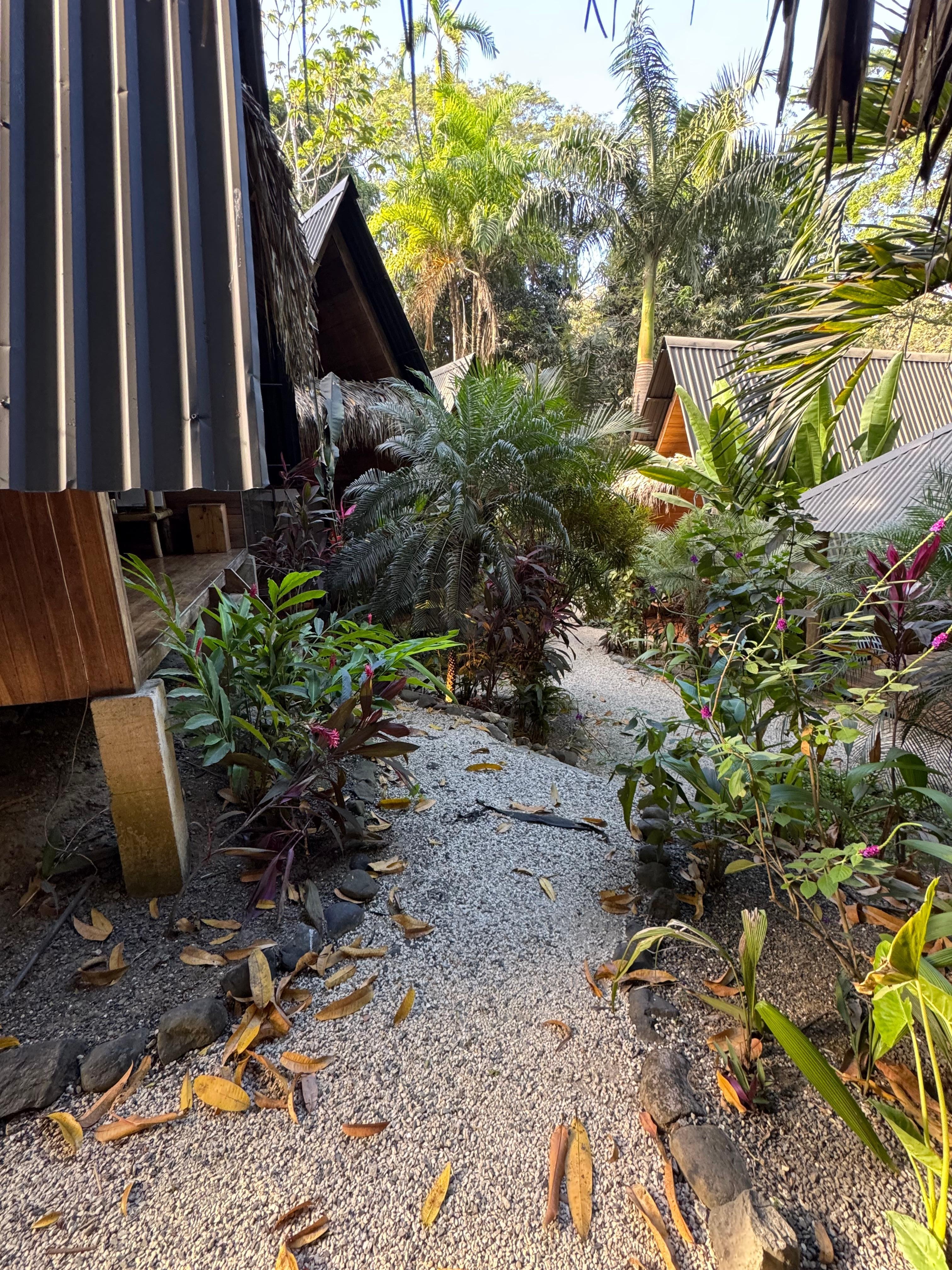 As we entered the property