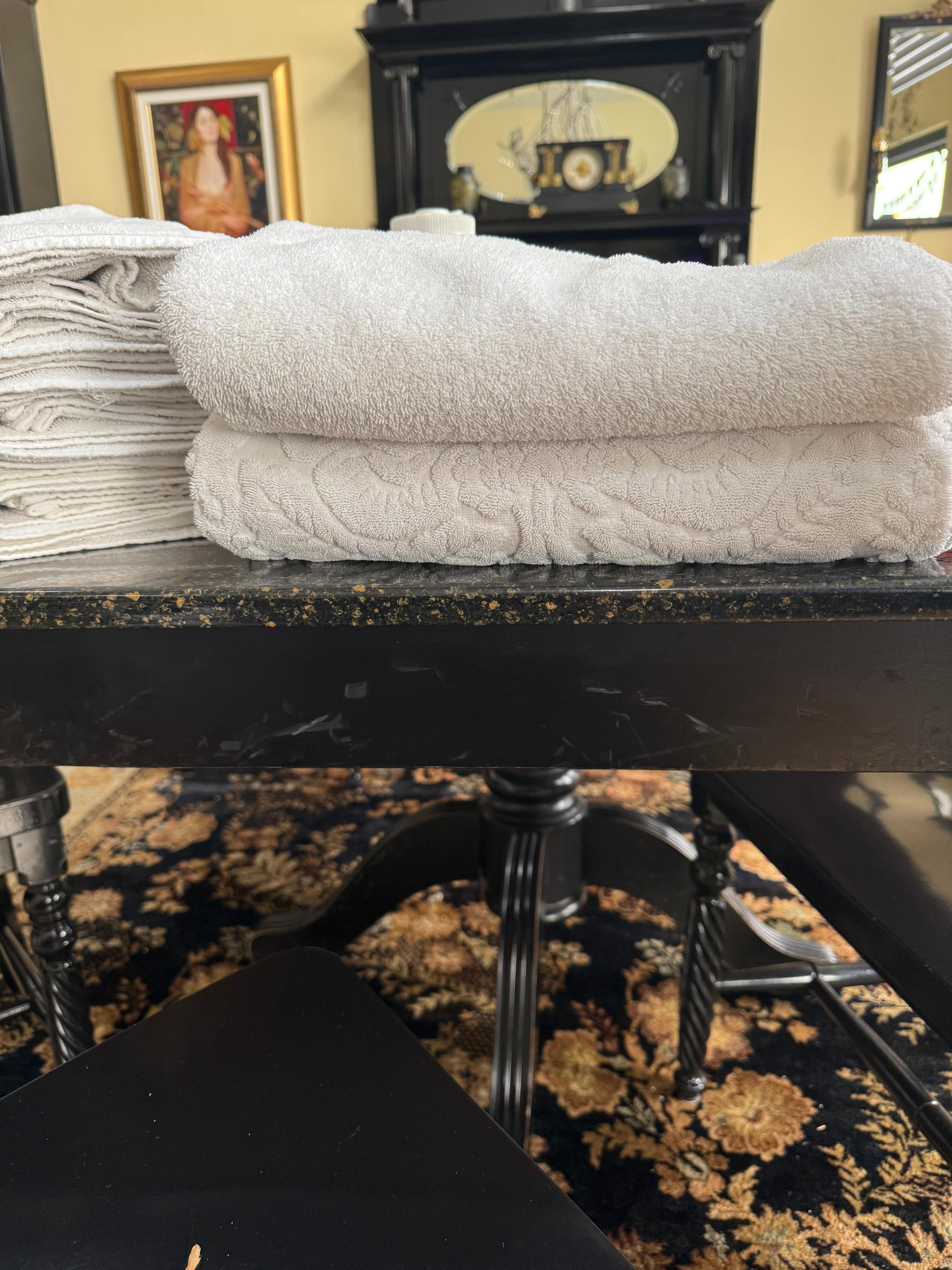 The 6 bath towels for all my guests that I was told was enough 