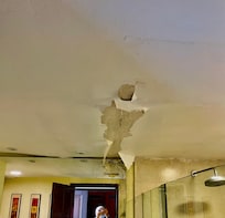 Ceiling falling off