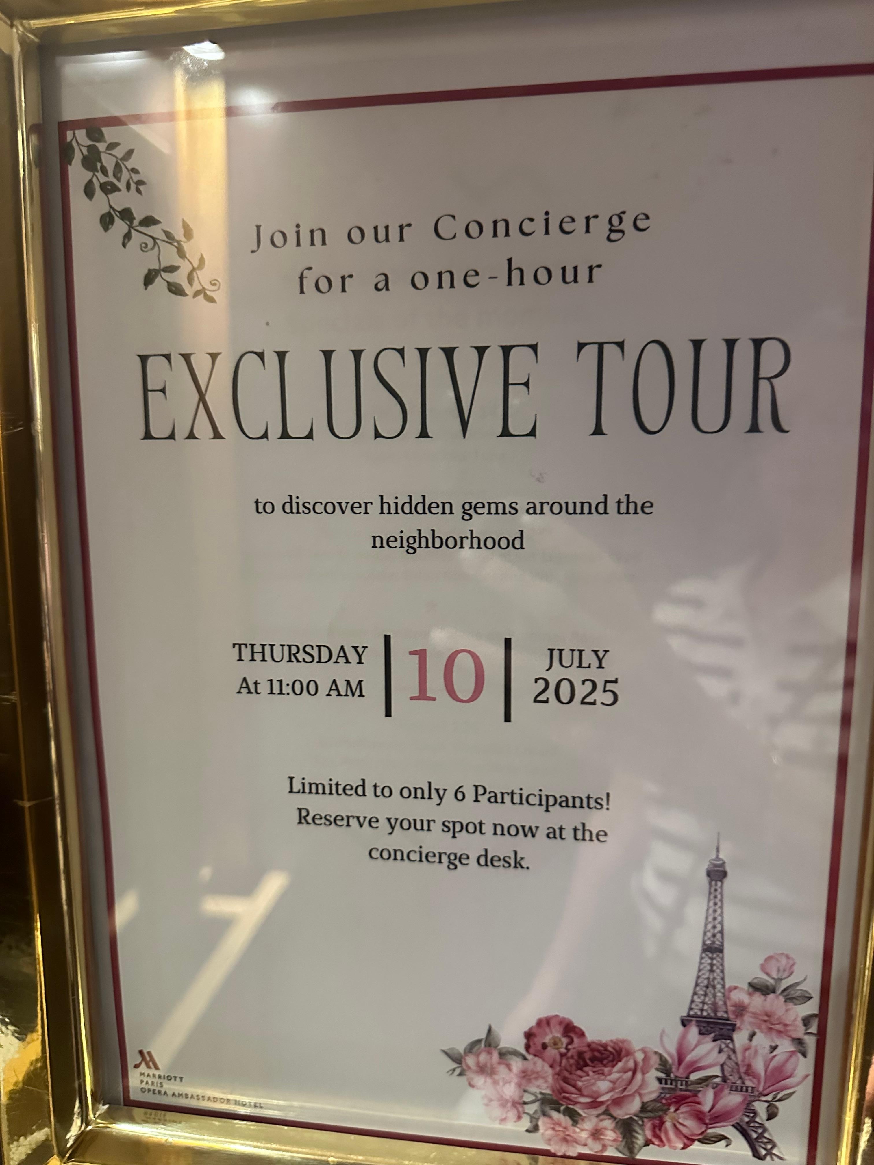 Rare to have a hotel provide this. An excellent idea